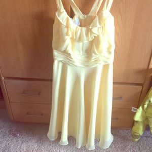 David’s Bridal Light canary yellow Dress